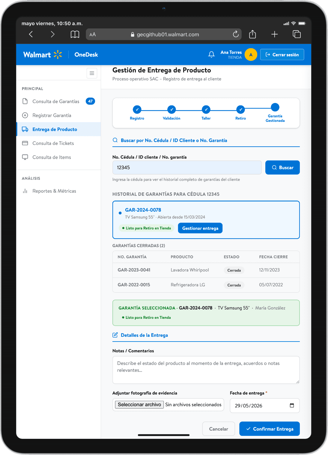 OneDesk screen 10