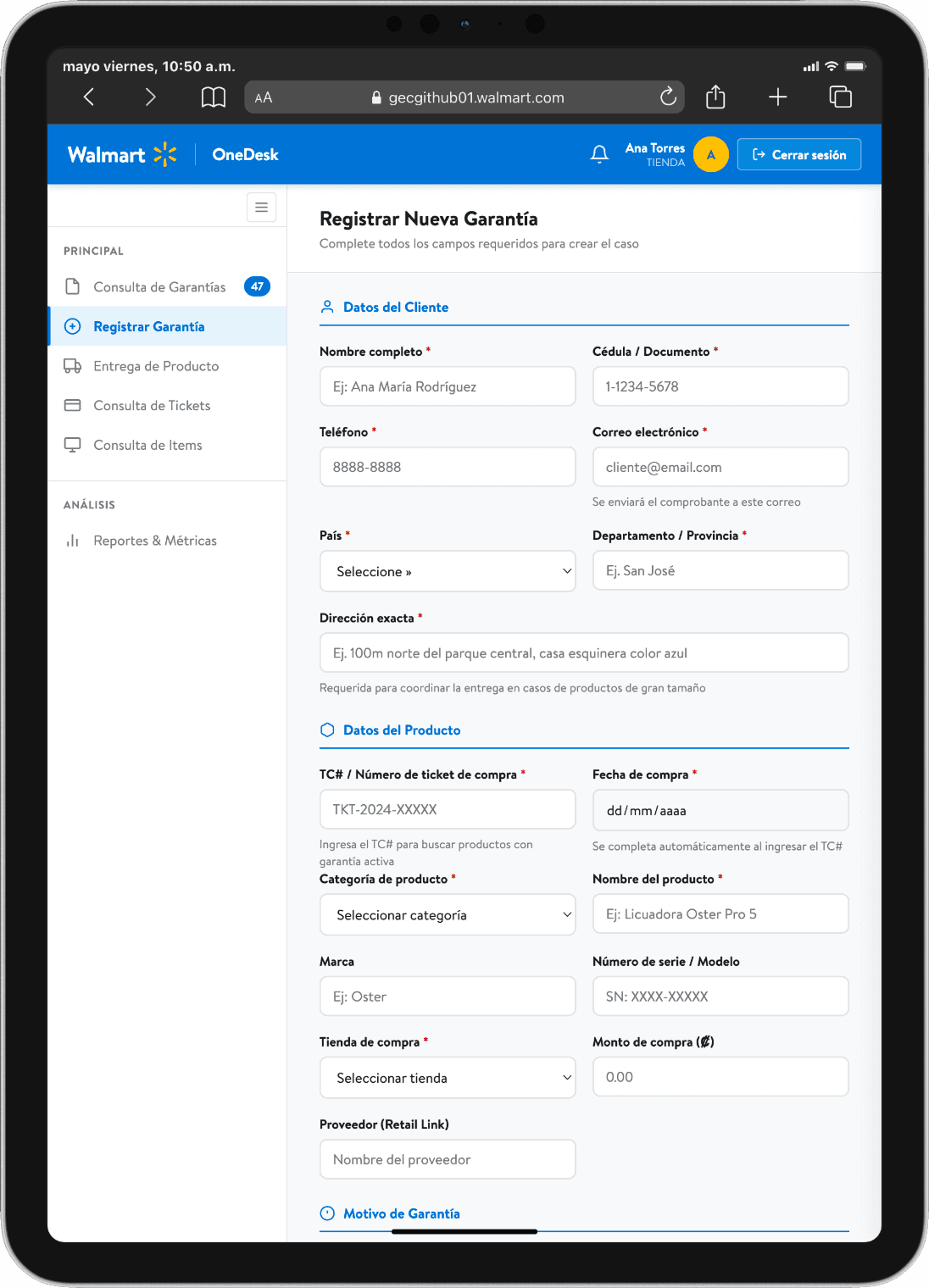 OneDesk screen 9