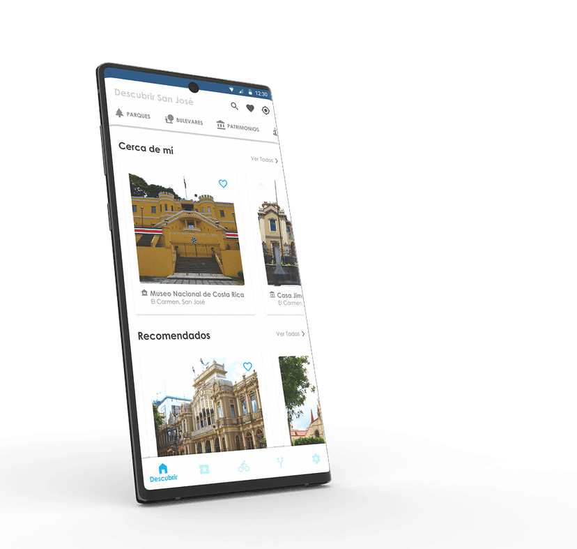 SJO Turismo app screen